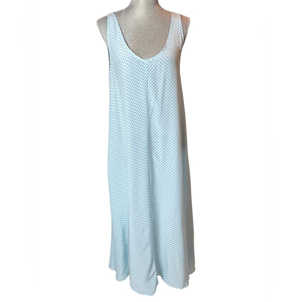 American Vintage XS Dress l Cottagecore Sleeveless Checked Dress 0701